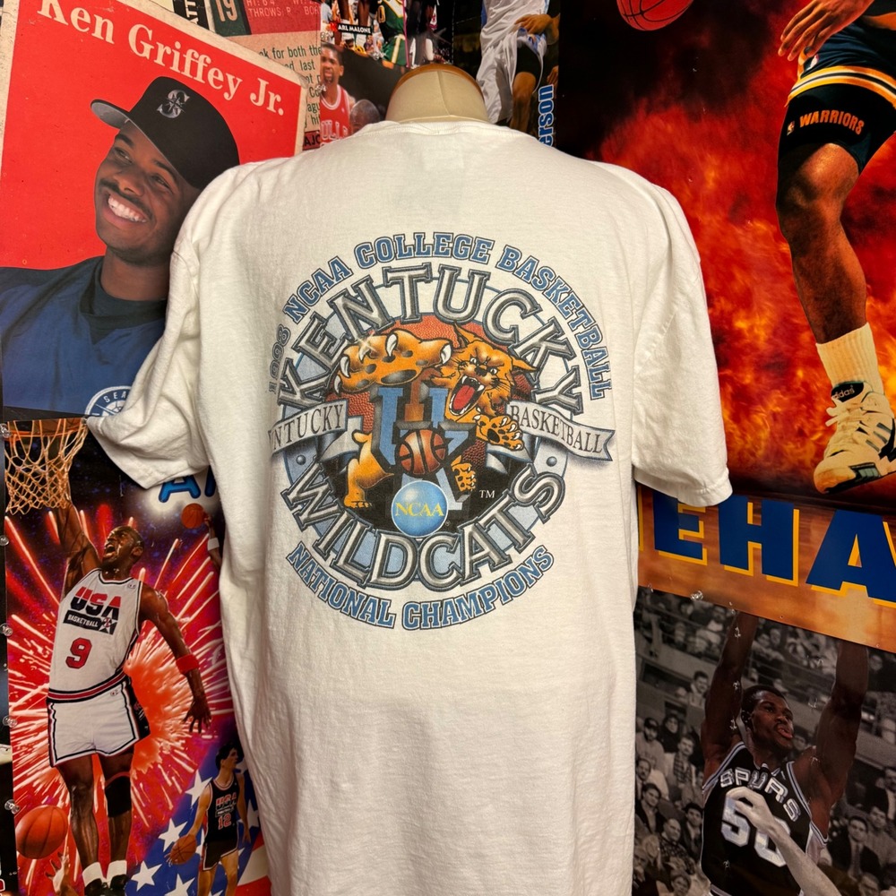 1996 Kentucky Wildcats NCAA Champions x Outback Steakhouse Promo T-Shirt Sz XL - Picture 4 of 5